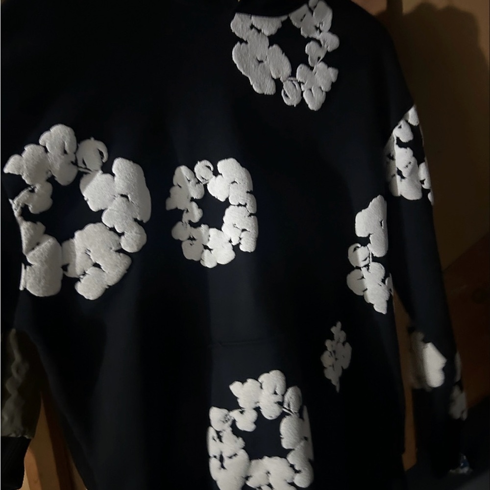Black denim tears hoodie